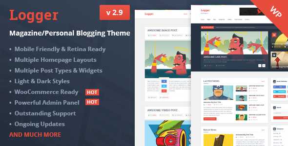 Logger v2.9 - Magazine/Personal Blogging Theme