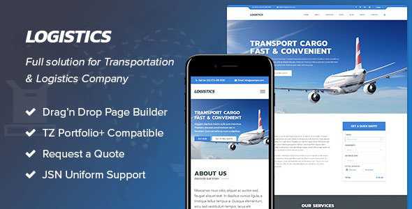 Logistics v1.1 - Transportation Joomla Template
