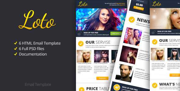 Loto Email Themeforest Template