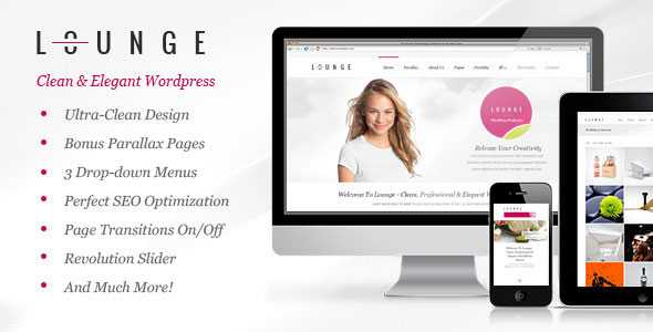 Lounge - Themeforest Clean Elegant WordPress Theme