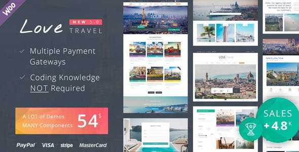 Love Travel v3.6 - Creative Travel Agency WordPress