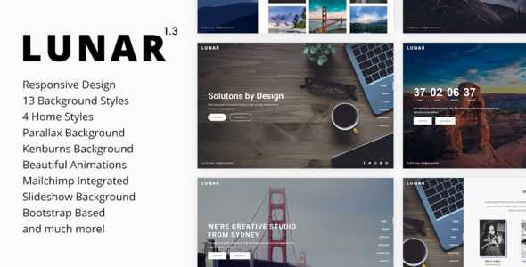 Lunar v1.3 - Responsive Coming Soon Template