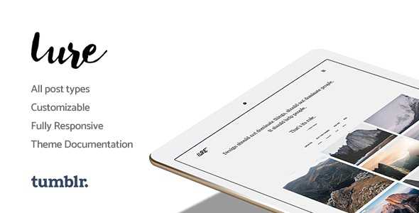 Lure v1.3.2 - Responsive Tumblr Theme for Photographers