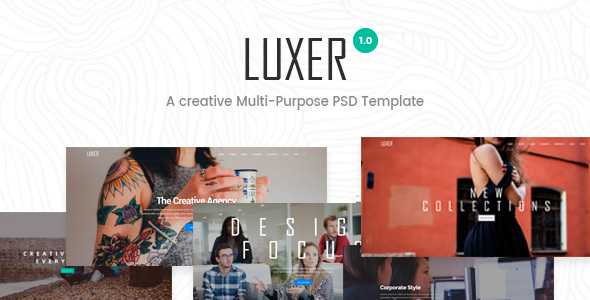 Luxer - Creative Multi-Purpose PSD Template