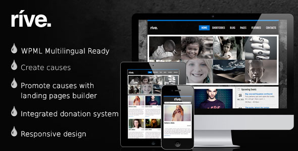 RIVE V2.5 - THEMEFOREST RESPONSIVE CHARITY WORDPRESS THEME