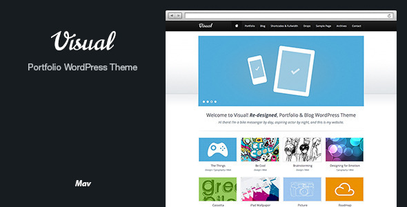 VISUAL THEMEFOREST HTML5 WORDPRESS THEME