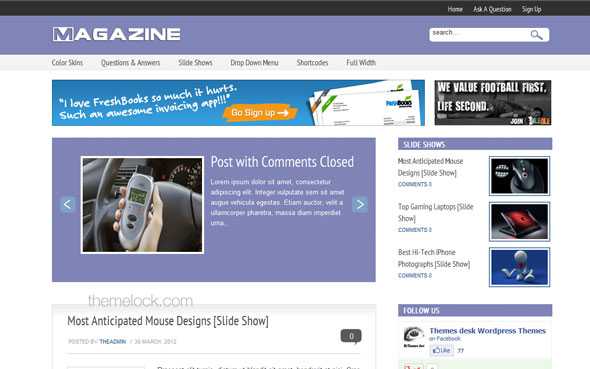 Magazine Q&A - ThemesDesk Wordpress theme