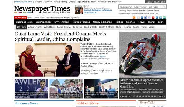 Magazine3 Newspaper Times Wordpress Theme