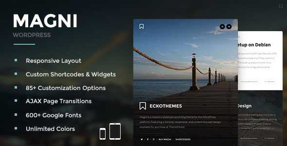 Magni v1.2.2 - Responsive WordPress Blog Theme