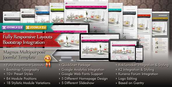 Magnus Themeforest Multipurpose Joomla Theme