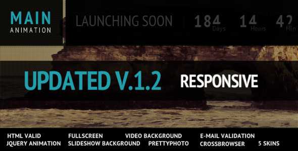 Main Animated Fullscreen Under Construction Themeforest Page