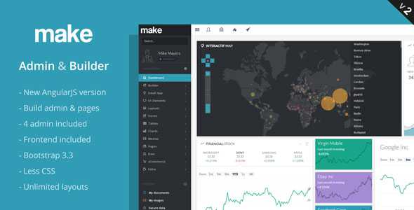 Make - Admin Template & Builder - Html & AngularJS