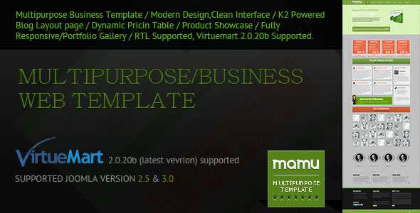 Mamu - Themeforest Responsive Multipurpose Joomla Template