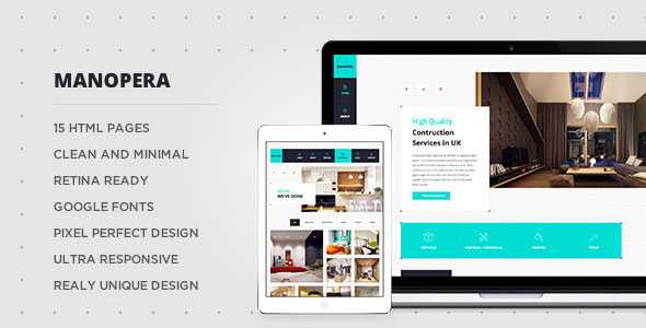 Manopera - Professional HTML Construction Theme