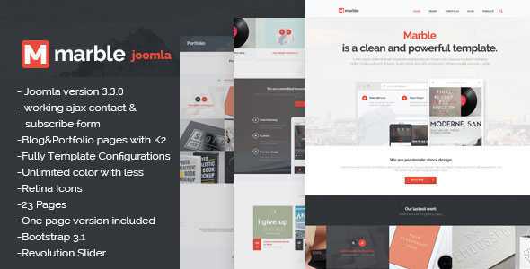 Marble - Multipurpose Joomla Template