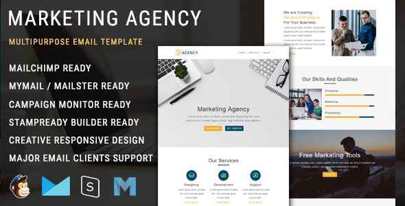 Marketing Agency v1.0 - Responsive Email Template with Mailchimp Editor