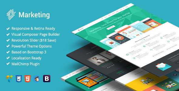 Marketing v1.1.8 - Startup Landing Page Bootstrap WP