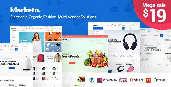 Marketo v1.1.0 - ECommerce & Multivendor Theme