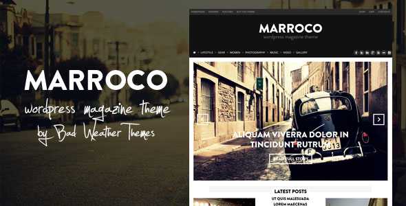Marroco v1.4 - Wordpress Magazine Theme