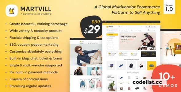 Martvill v1.7.0 - A Global Multivendor Ecommerce Platform to Sell Anything - nulled