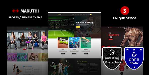 Maruthi Fitness v1.5 - Fitness Center WordPress Theme
