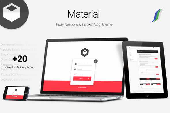 Material - Premium BoxBilling Theme