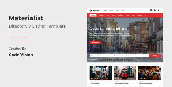 Materialist - Material Directory HTML Template
