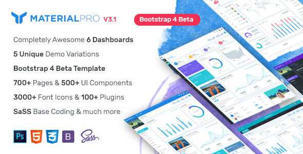MaterialPro v2.2.1 - Material Design Bootstrap 4 Admin Template