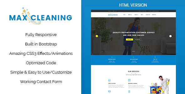 Max Clean - Cleaning Business HTML Template
