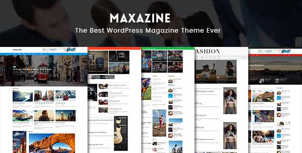 Maxazine v1.0.2 - News, Magazine & Blog WordPress Theme