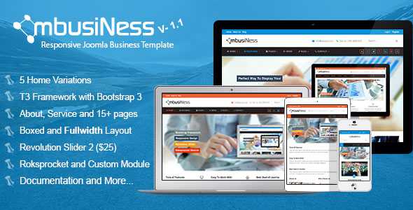 MbusiNess - Responsive Joomla Business Template