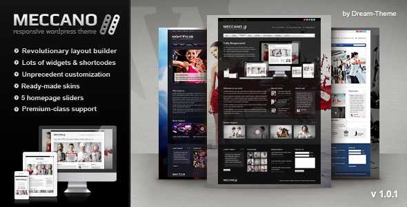Meccano – Responsive Corporate Themeforest WP Theme