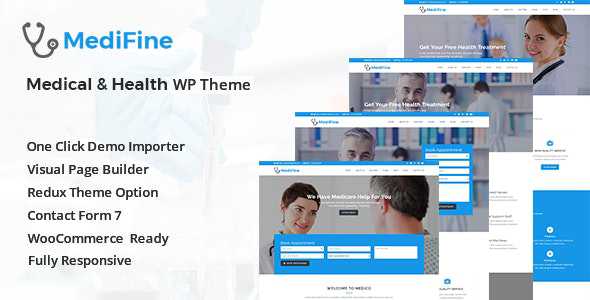 MediFine v1.0.0 - Health and Medical WordPress Theme