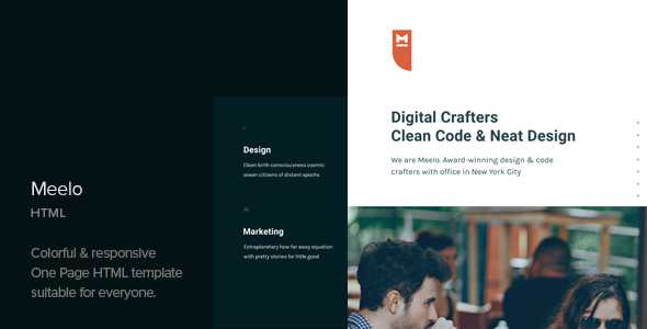 Meelo - Corporate One Page HTML Template