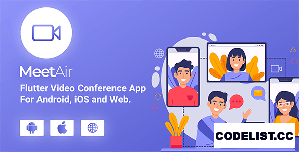 MeetAir v1.2.2 - iOS and Android Video Conference App for Live Class, Meeting, Webinar, Online Training