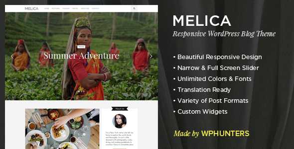 Melica v1.3 – Responsive WordPress Blog Theme