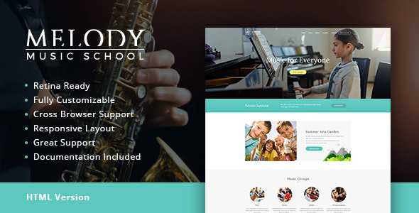 Melody v1.1 - Music School HTML Template