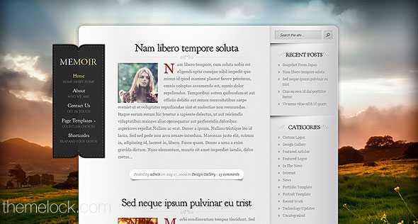 Memoir ElegantThemes WordPress Theme
