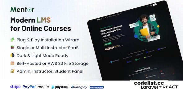 Mentor LMS v4.1.0 - Learning Management System