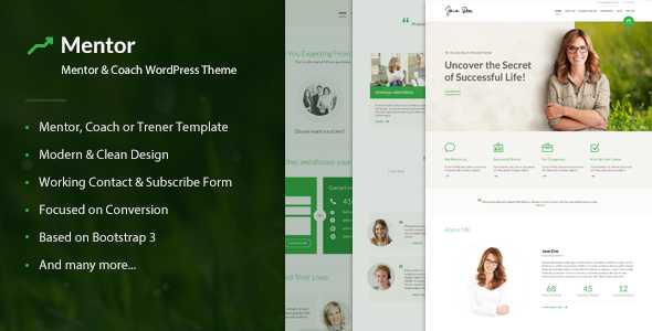 Mentor v2.1.9.4 – Personal Development Coach Theme