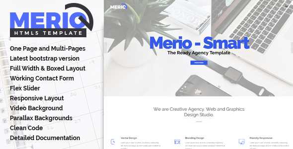 Merio - Creative One Page Parallax