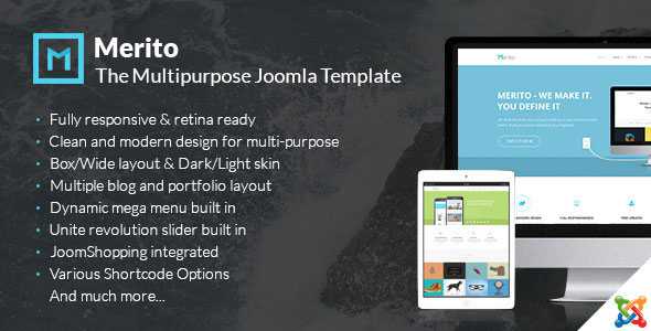 Merito - The Powerful Multipurpose Joomla Template