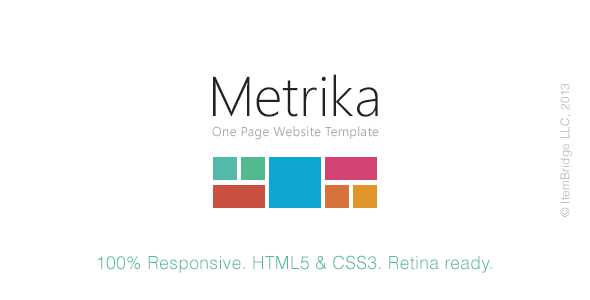 Metrika — Responsive OnePage Template