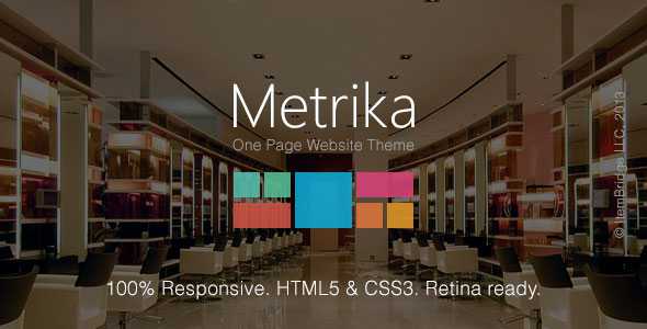 Metrika v2.3.7 - Themeforest Responsive OnePage WP Theme