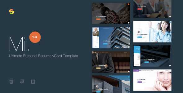 Mi. v1.3 - Ultimate Personal Resume vCard Template