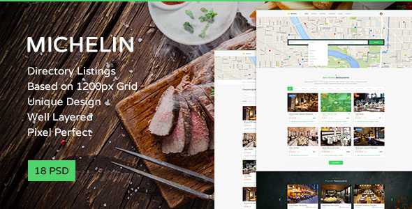 Michelin - Multipurpose Directory Listing PSD Template