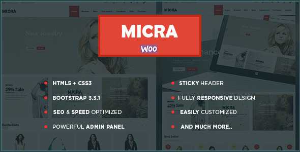 Micra v1.4 - Multipurpose WooCommerce Theme