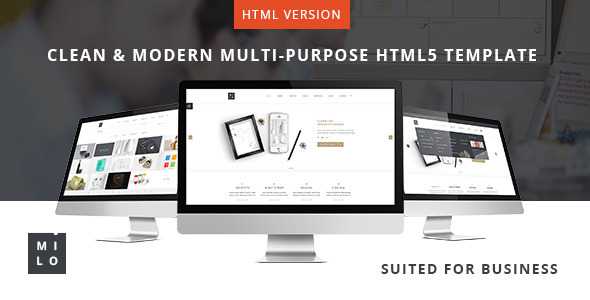 Milo - Clean & Modern Multi-Purpose HTML5 Template