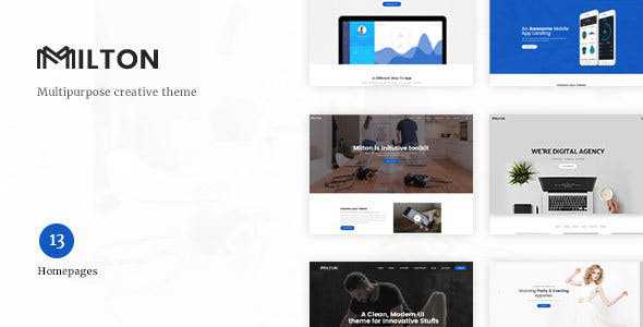 Milton v1.2.1.2 - Multipurpose Creative WordPress Theme