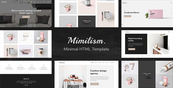 Mimilism - Clean & Minimal Portfolio HTML Template